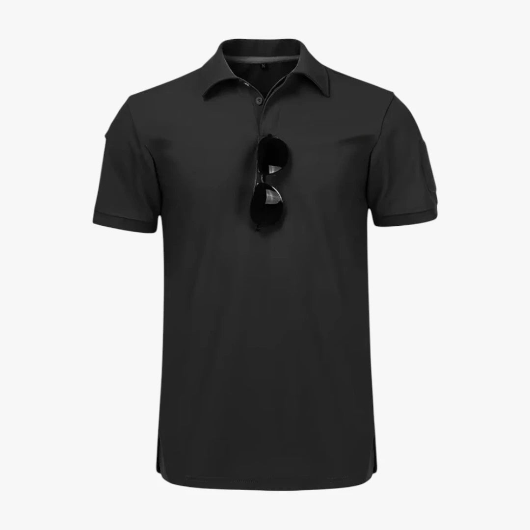 Miles & Luna Quick Dry Tactical Polo Shirt with Lapel Collar and Sporty Design for Men