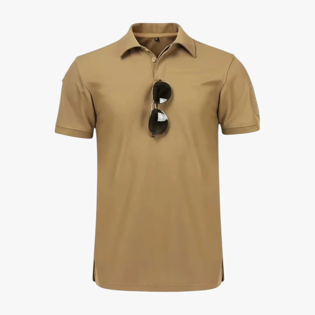 Miles & Luna Quick Dry Tactical Polo Shirt with Lapel Collar and Sporty Design for Men