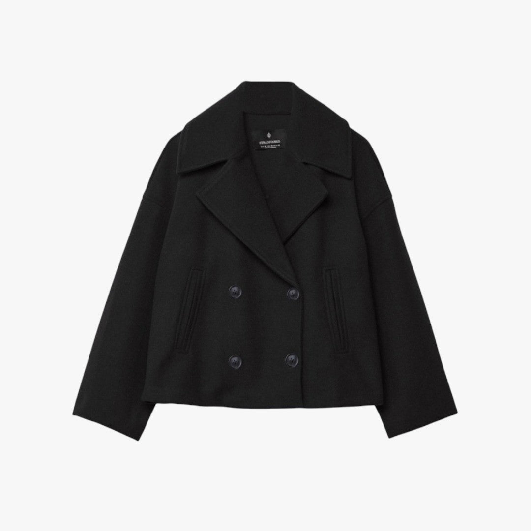 Miles & Luna Short Double-Breasted Blazer for Women