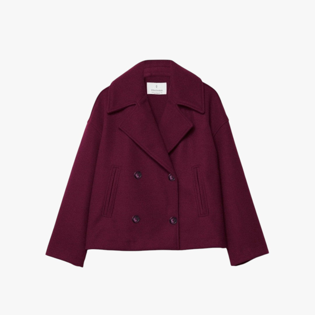 Miles & Luna Short Double-Breasted Blazer for Women