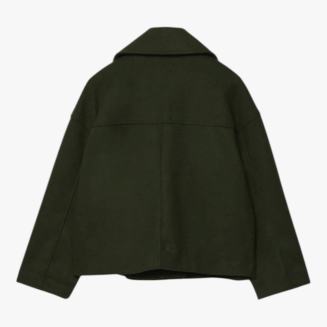Miles & Luna Short Double-Breasted Blazer for Women