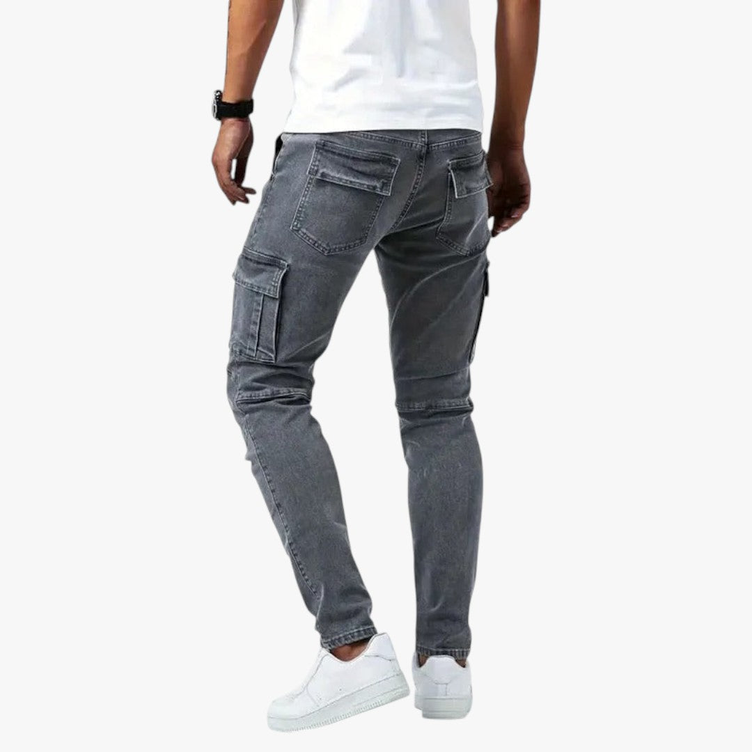 Miles & Luna Slim-Fit Cargo Pants for Men