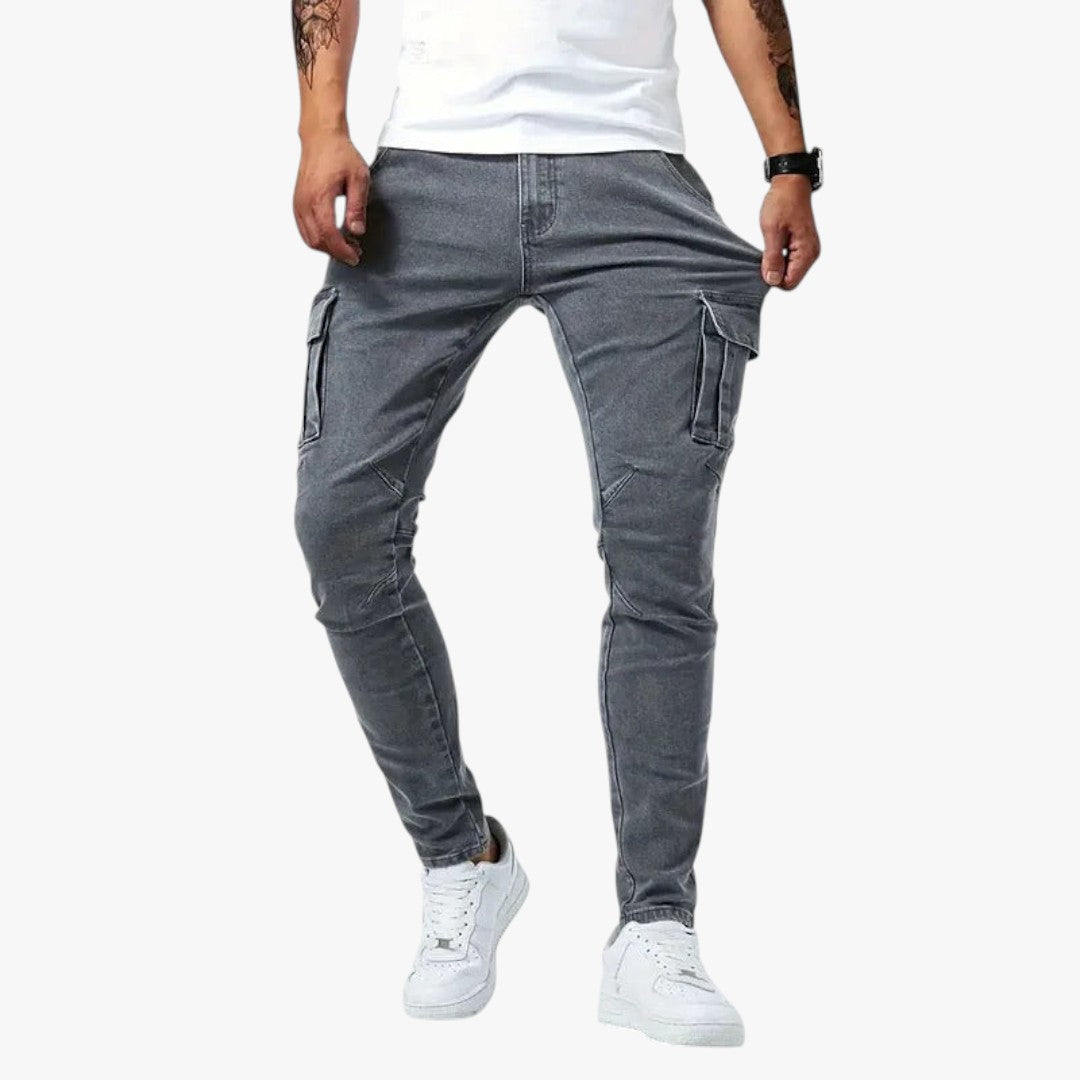 Miles & Luna Slim-Fit Cargo Pants for Men