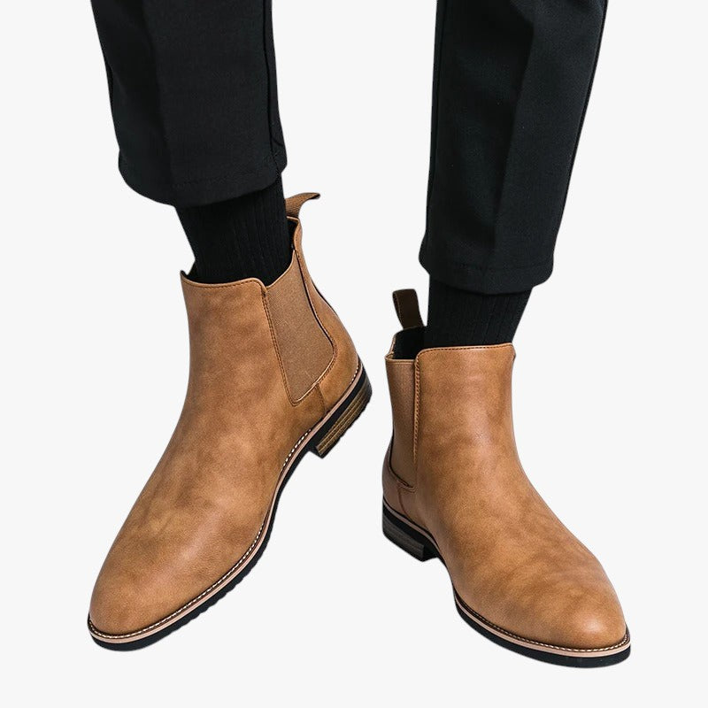 Miles & Luna Slip On Ankle Boots for Men