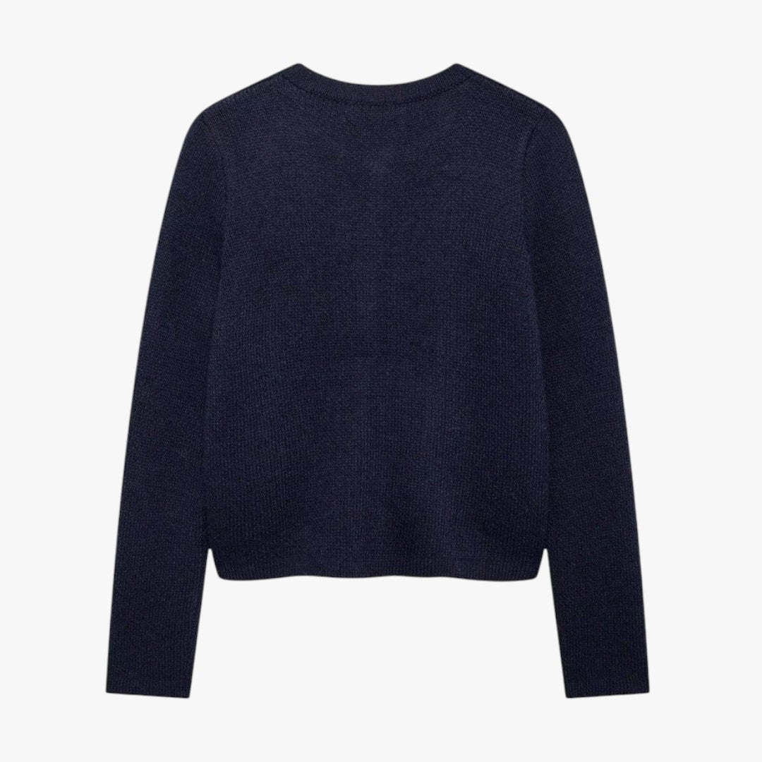 Miles & Luna Soft Knit Cardigan with Golden Buttons for Women
