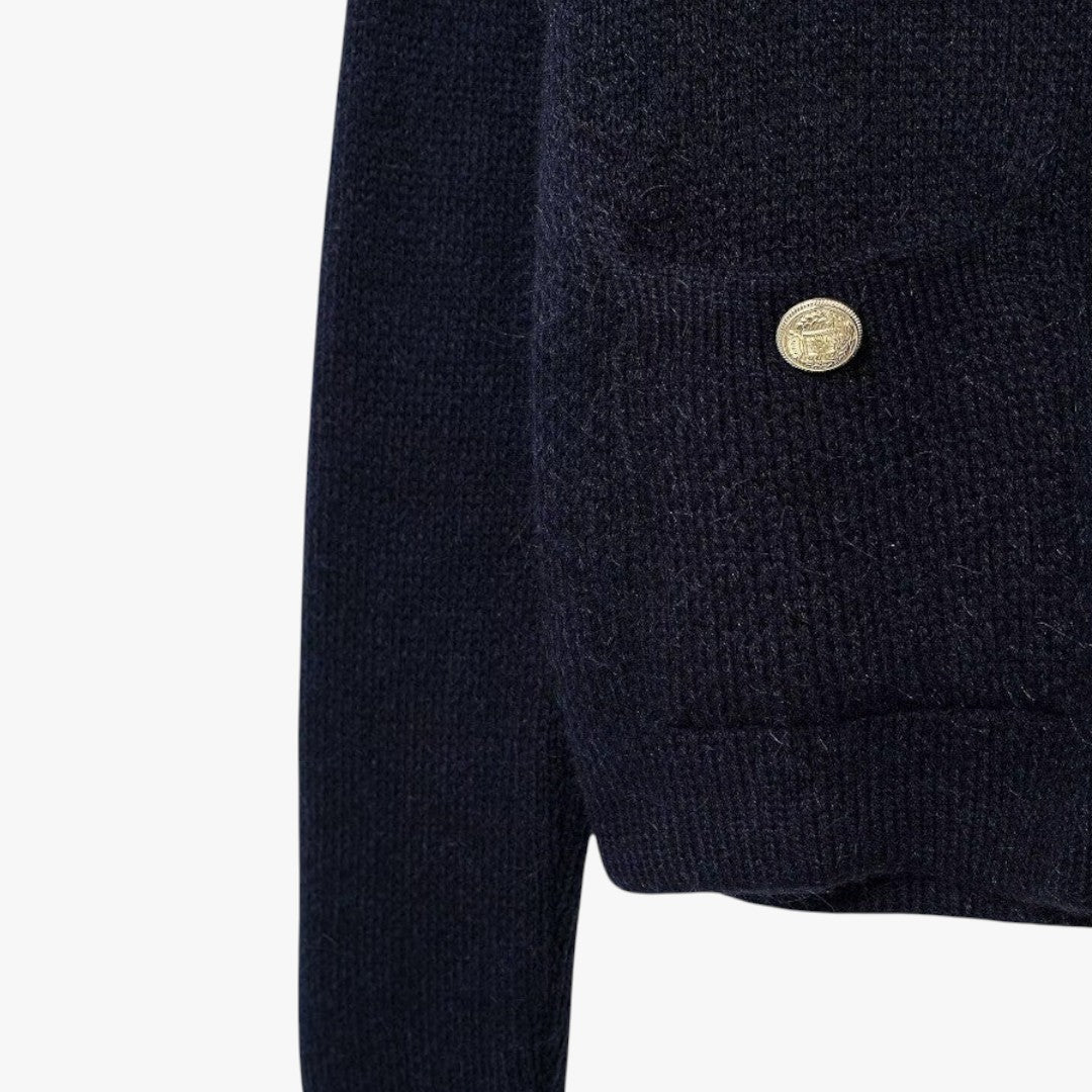 Miles & Luna Soft Knit Cardigan with Golden Buttons for Women