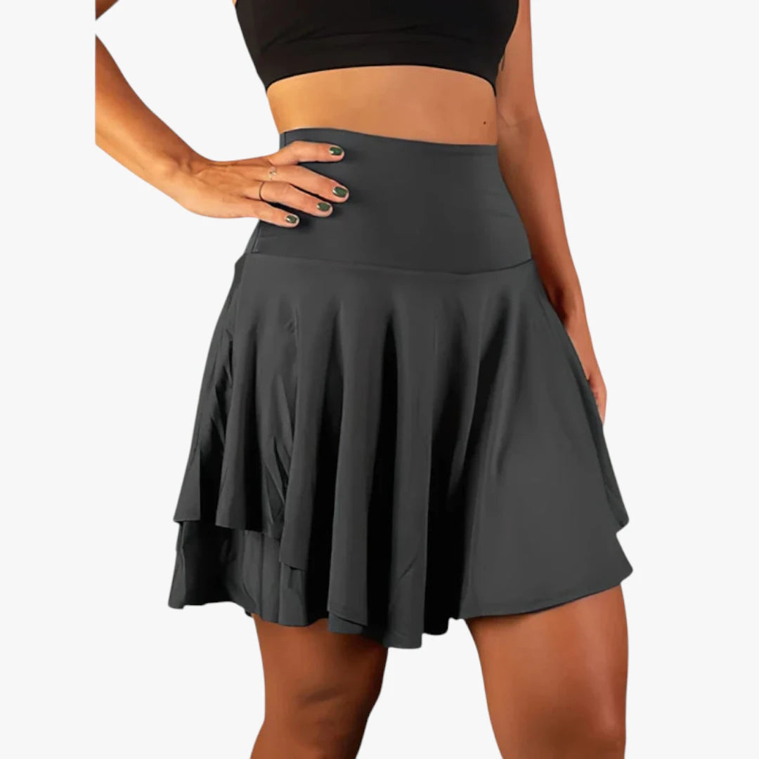 Miles & Luna Sports Skirt With Shorts - Breathable And Lightweight Tennis Skirt With Integrated Pants For Women