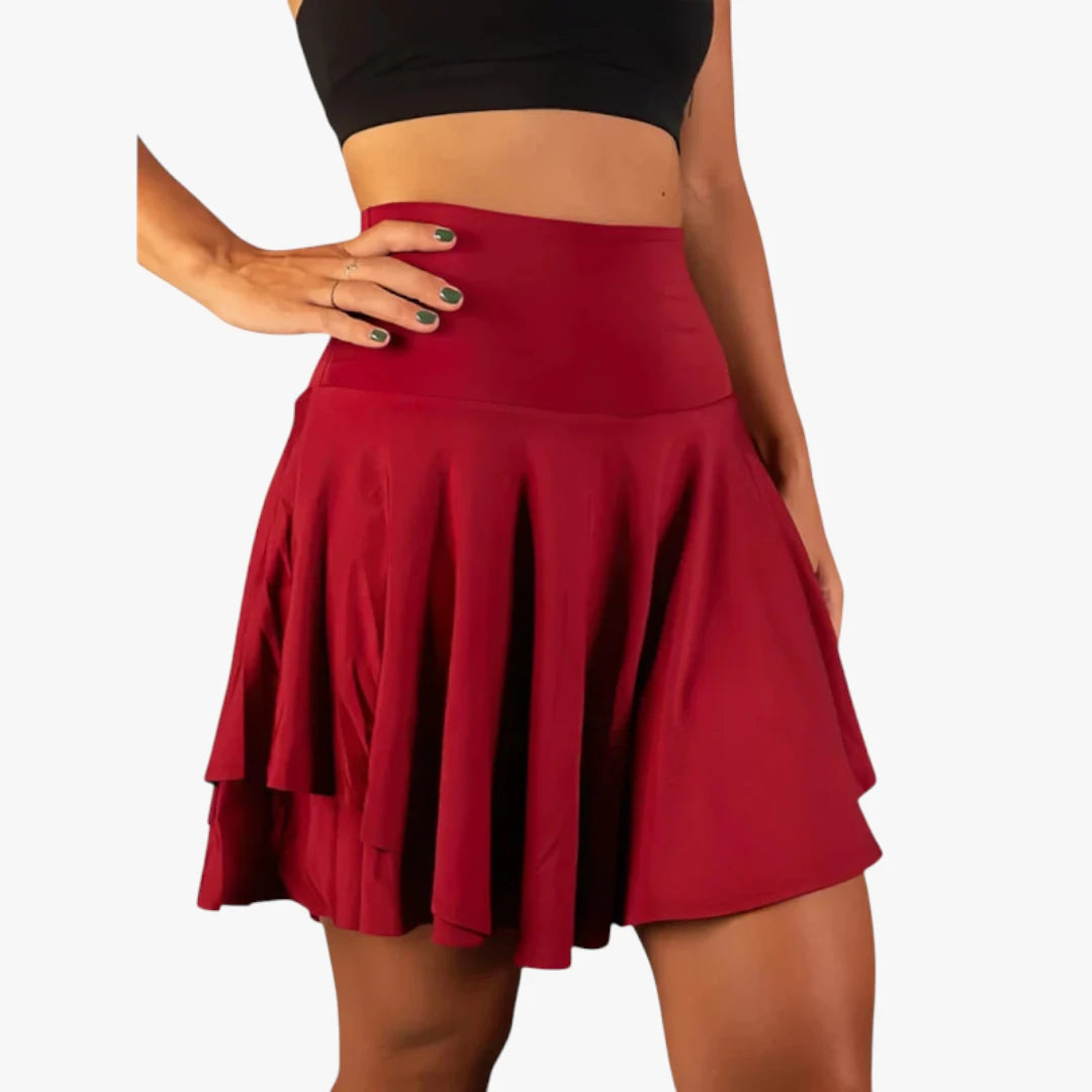 Miles & Luna Sports Skirt With Shorts - Breathable And Lightweight Tennis Skirt With Integrated Pants For Women