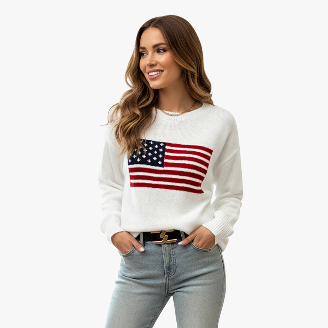 Miles & Luna Striped Ribbed Turtleneck Sweater Slim Fit Knit Jumper for Women