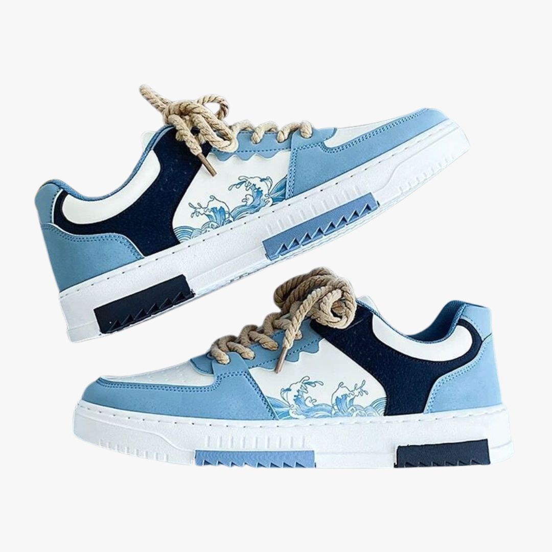 Miles & Luna Stylish Anti-slip Lace-up Sneakers for Men