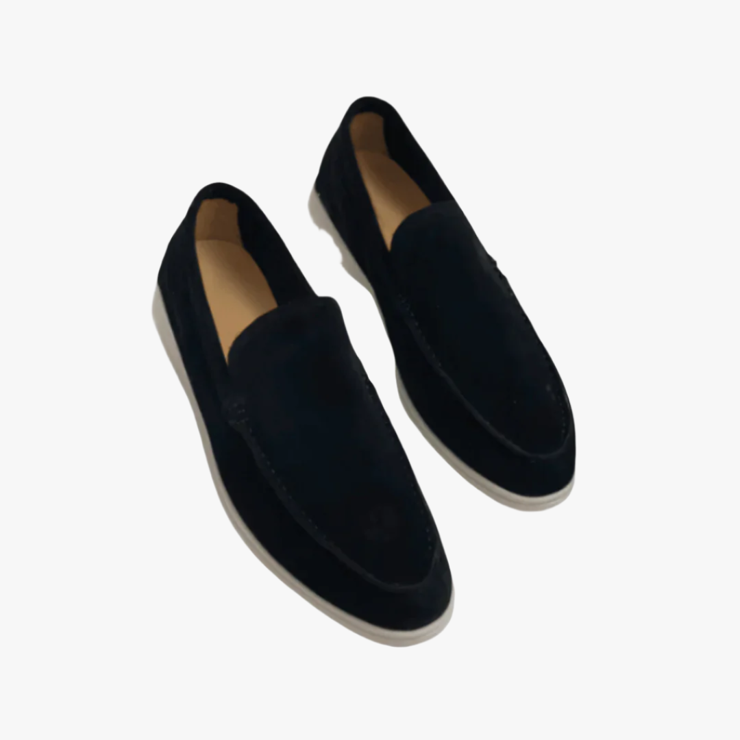 Miles & Luna | Suede Loafers for Men - Classic & Comfortable Slip-On Shoes for Men