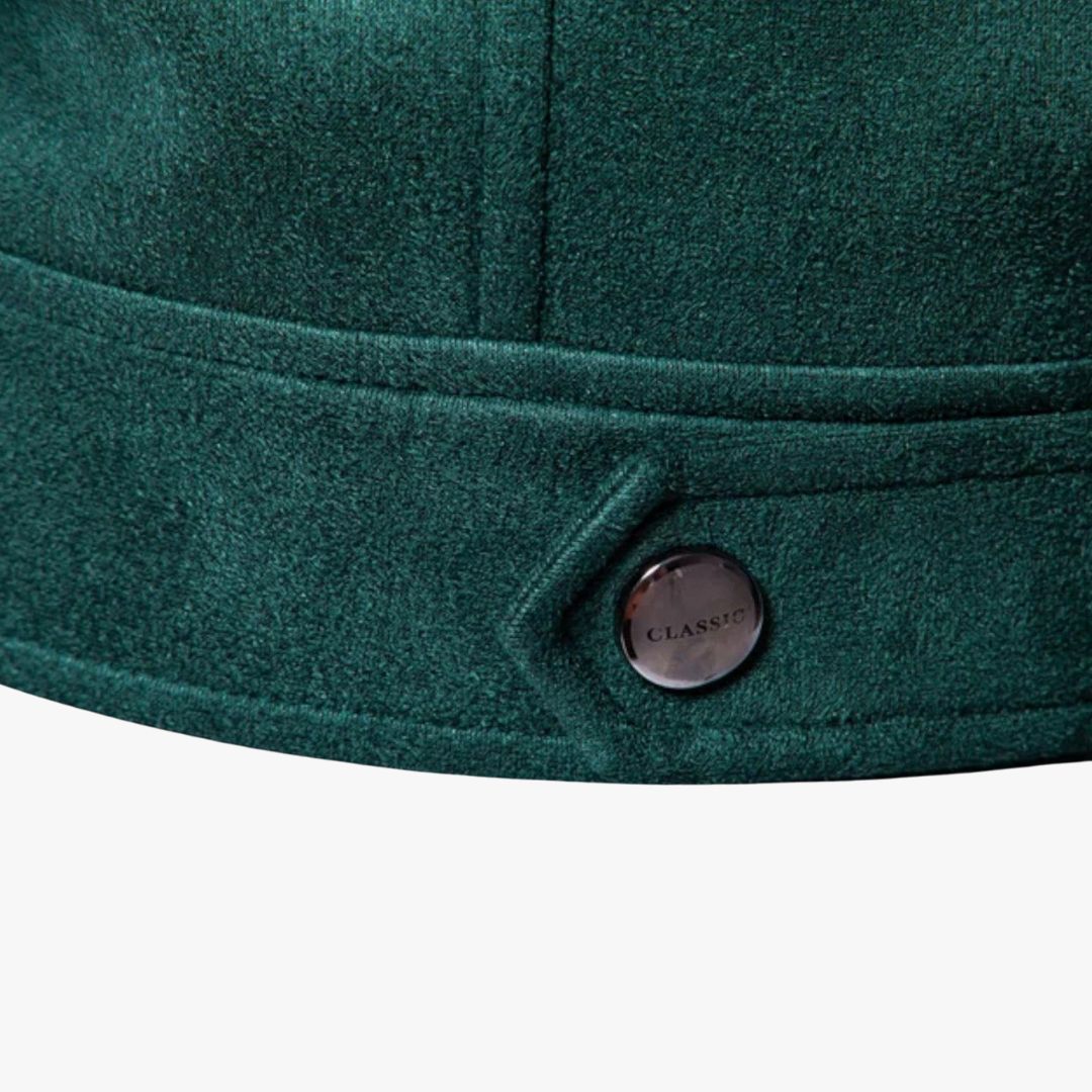 Miles & Luna | Suede Summer Jacket Casual Leather Bomber for Men