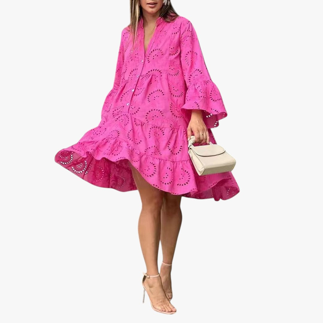 Miles & Luna Summer Midi Dress Timeless Style for Women