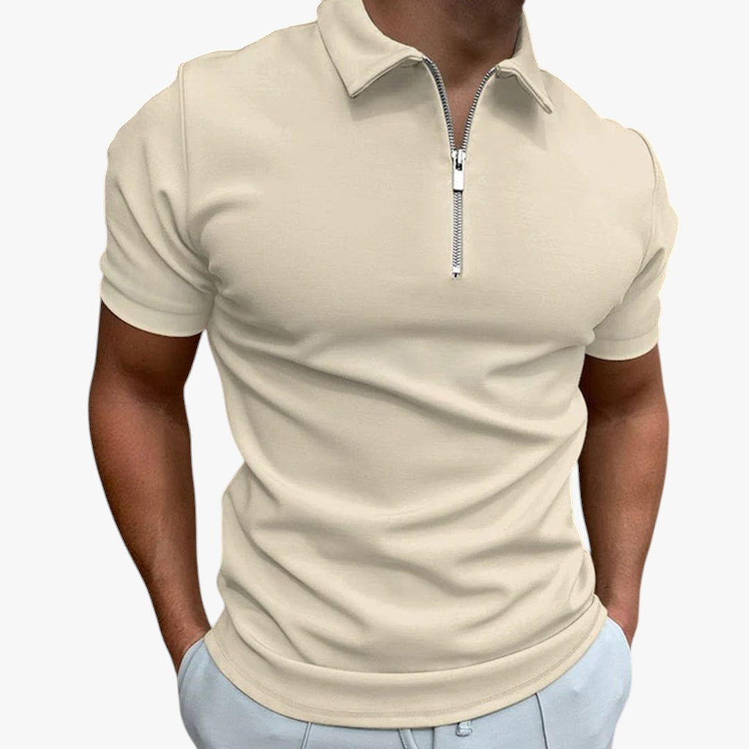 Miles & Luna Summer Zip Polo Shirt for Men