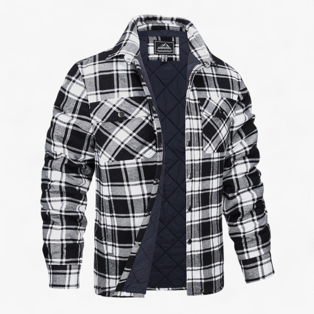 Miles & Luna Thick Flannel Sweatshirt Casual Timeless Style for Men