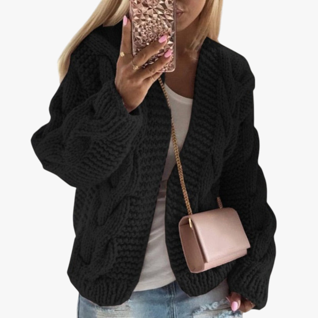 Miles & Luna Thick Knit Cardigan Sweater for Women