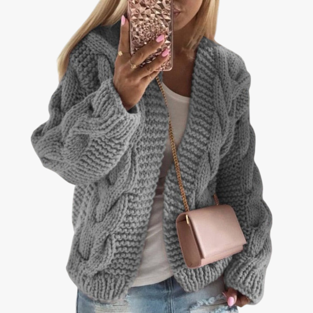 Miles & Luna Thick Knit Cardigan Sweater for Women