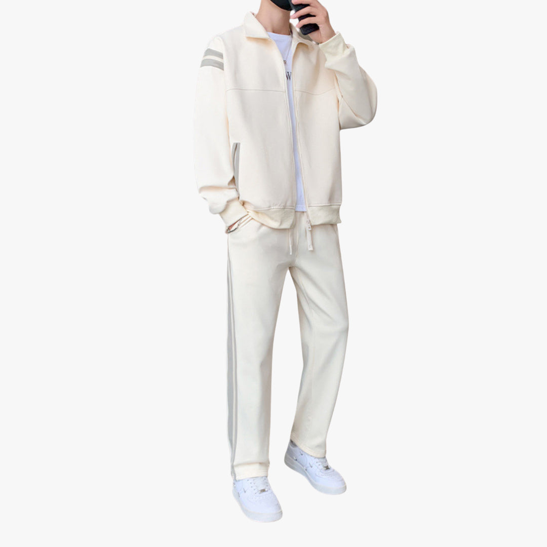Miles & Luna Tracksuit – Cotton tracksuit set with casual fit for men