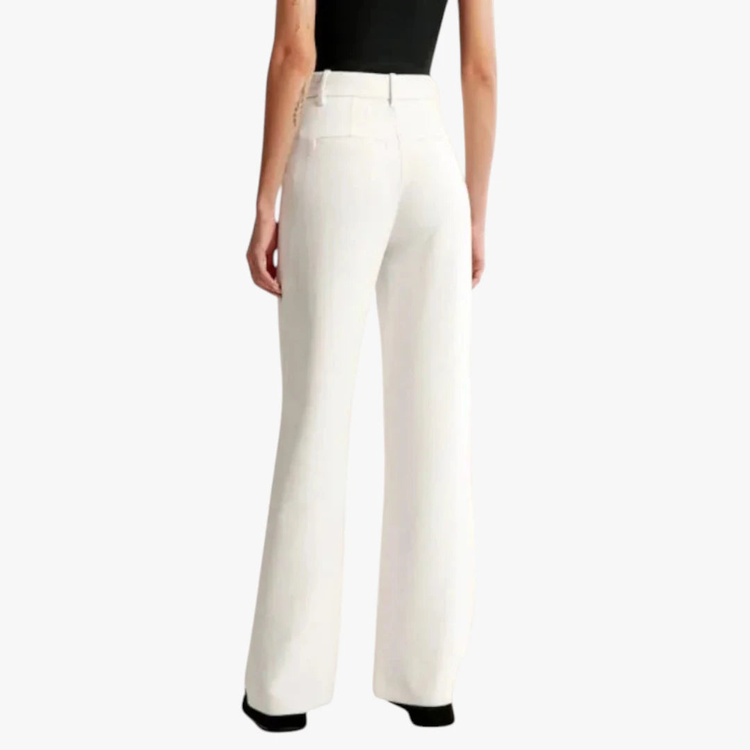 Miles & Luna Trousers – High Waist with Wide Legs, Elastic Band