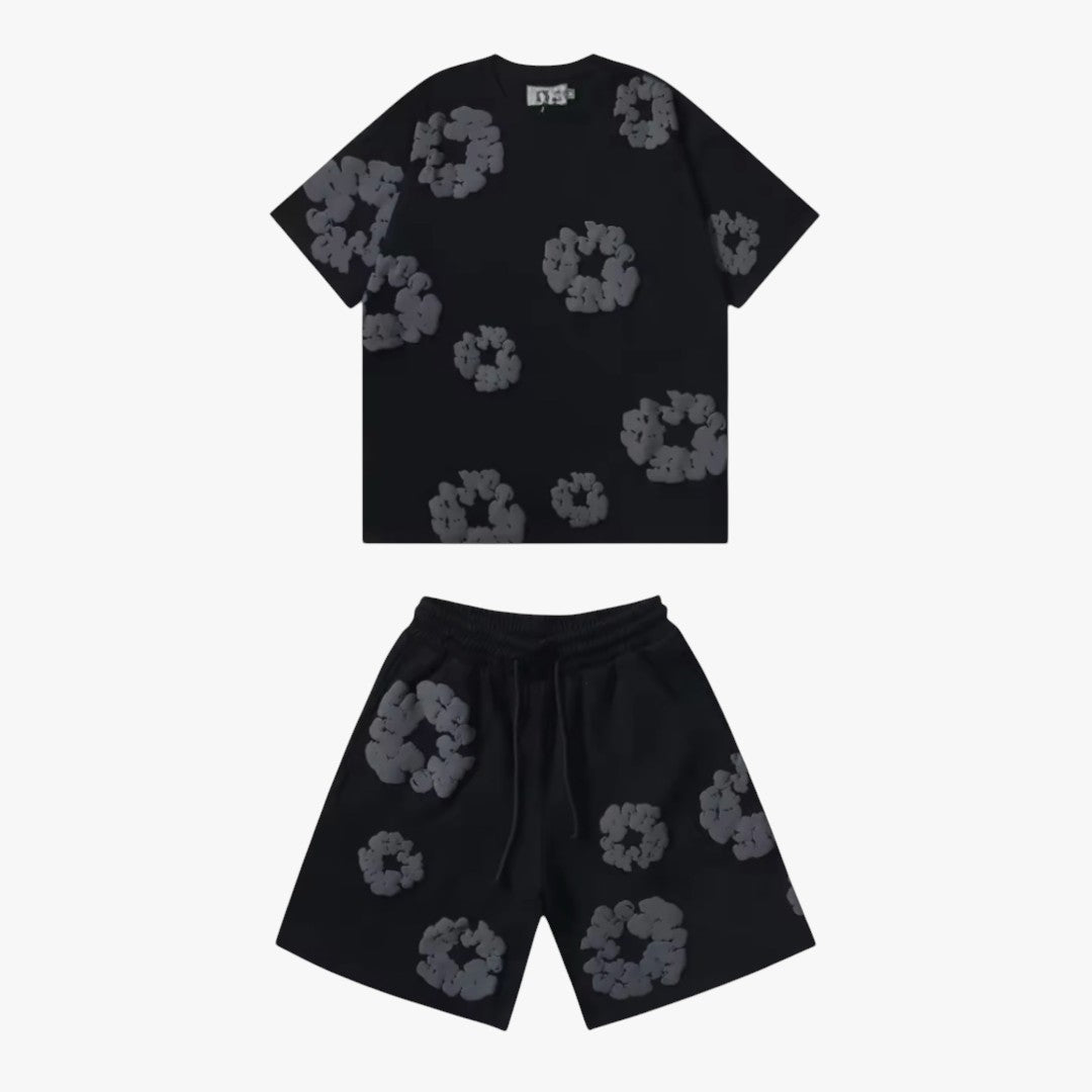 Miles & Luna Unisex Cotton Wreath T-Shirt & Shorts Set Effortless Style & Comfort Regular price