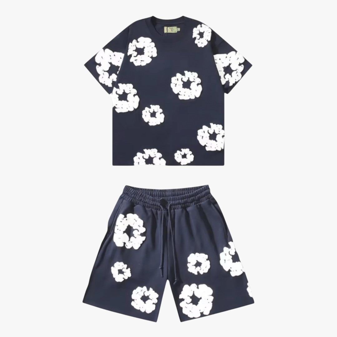 Miles & Luna Unisex Cotton Wreath T-Shirt & Shorts Set Effortless Style & Comfort Regular price