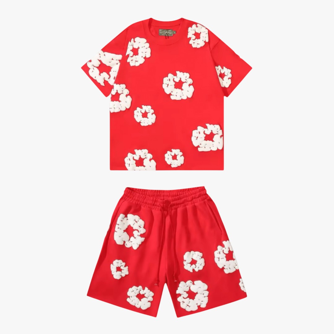 Miles & Luna Unisex Cotton Wreath T-Shirt & Shorts Set Effortless Style & Comfort Regular price