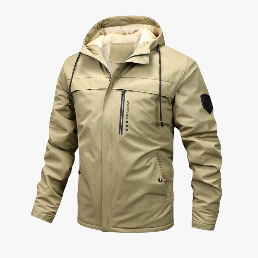 Miles & Luna Waterproof Hooded Jacket for Men