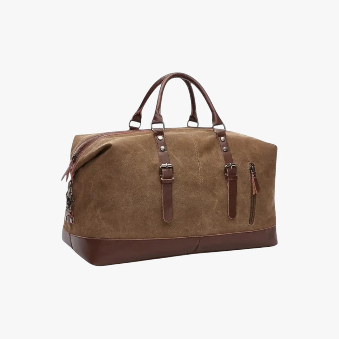 Miles & Luna Weekender Duffel Bag with Multiple Compartments and Timeless Design for Men