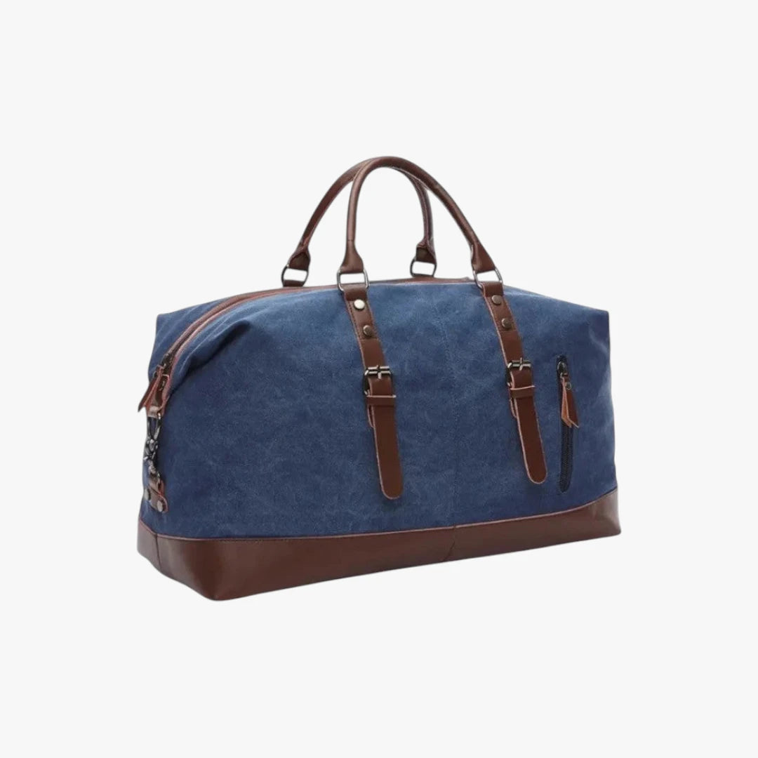 Miles & Luna Weekender Duffel Bag with Multiple Compartments and Timeless Design for Men