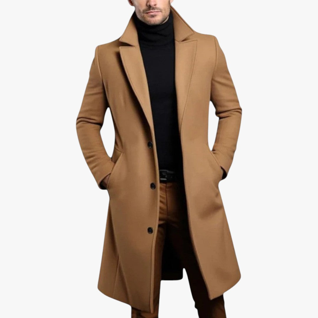 Miles & Luna Wool Blend Warm Coat for Men