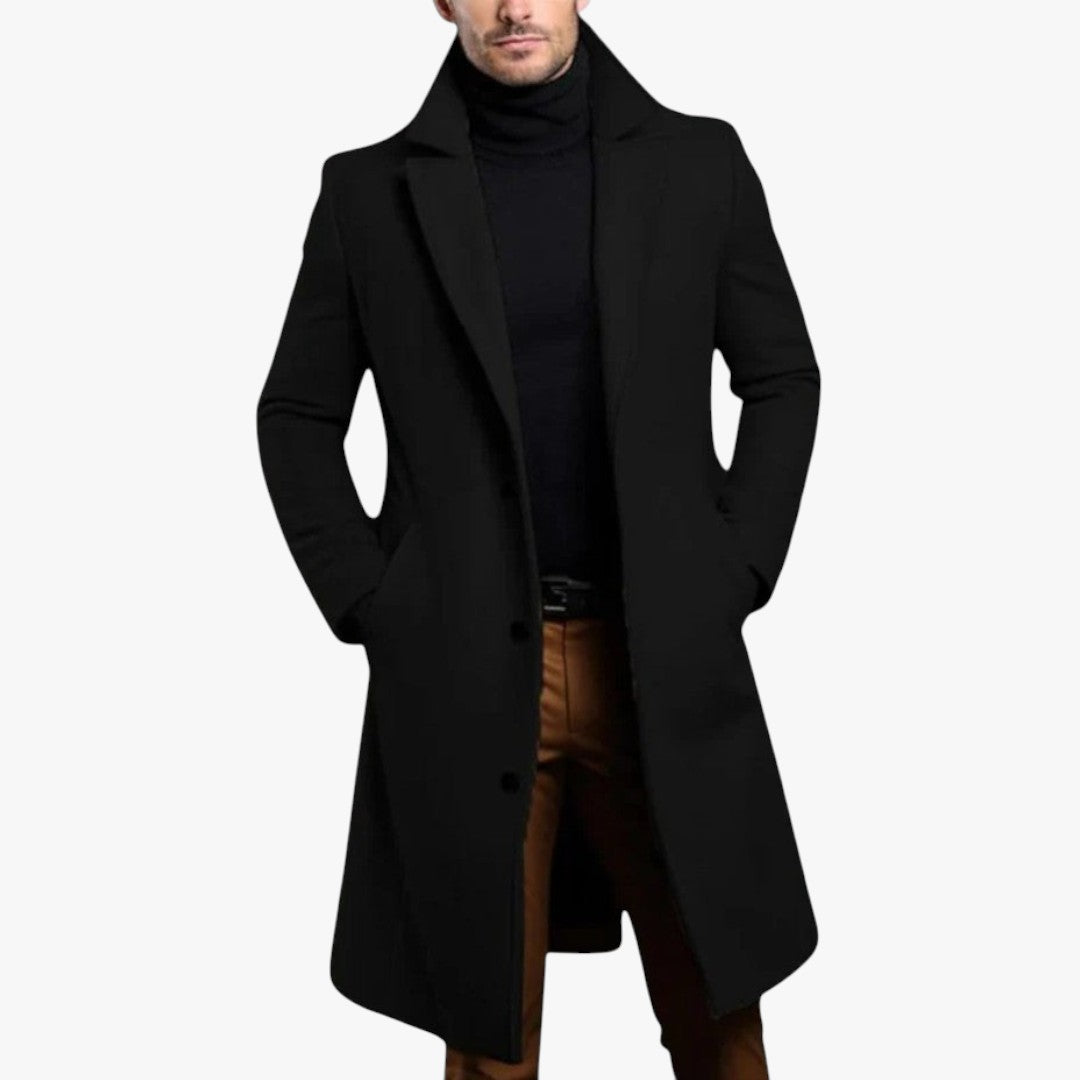 Miles & Luna Wool Blend Warm Coat for Men