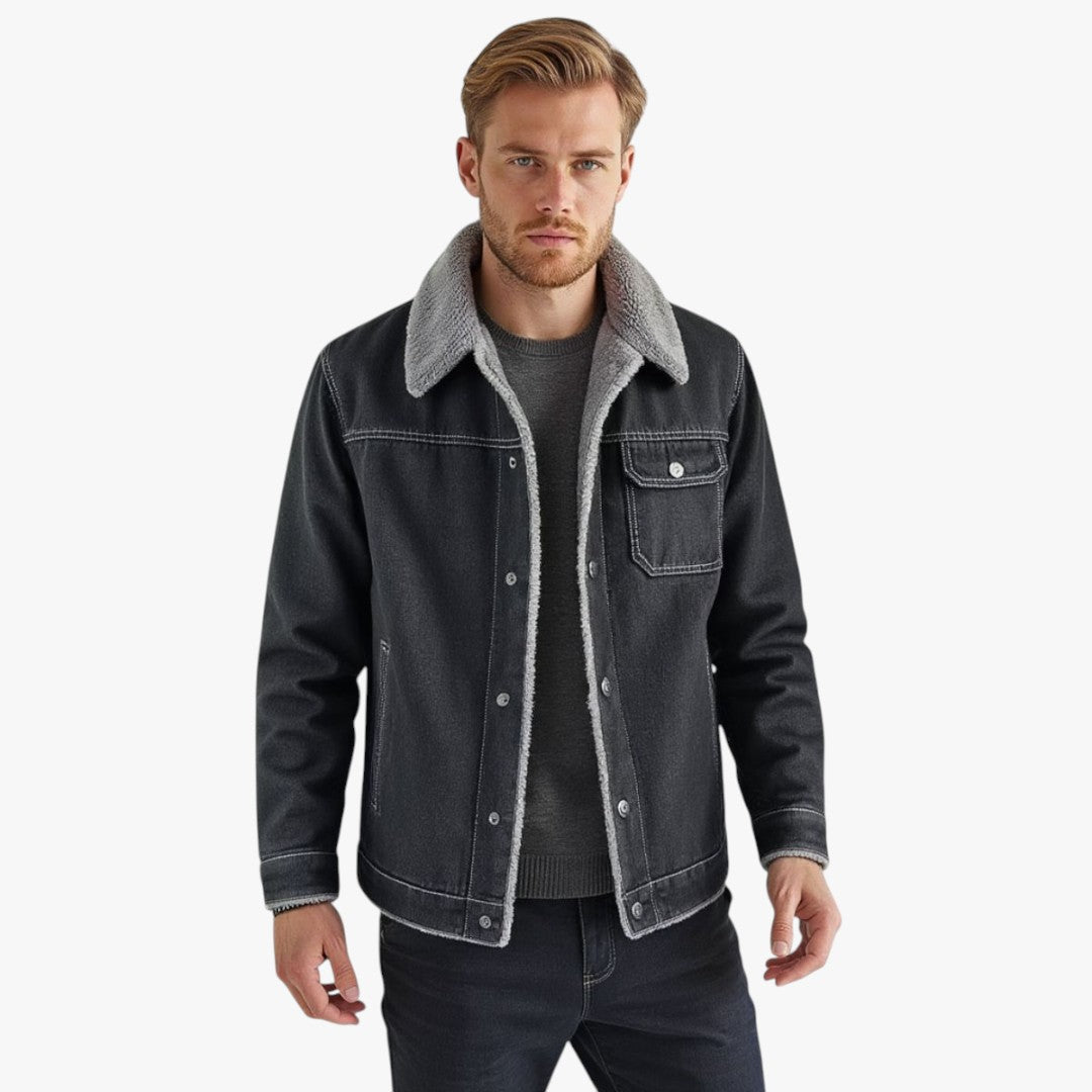 Miles & Luna Wool Denim Jacket for Men