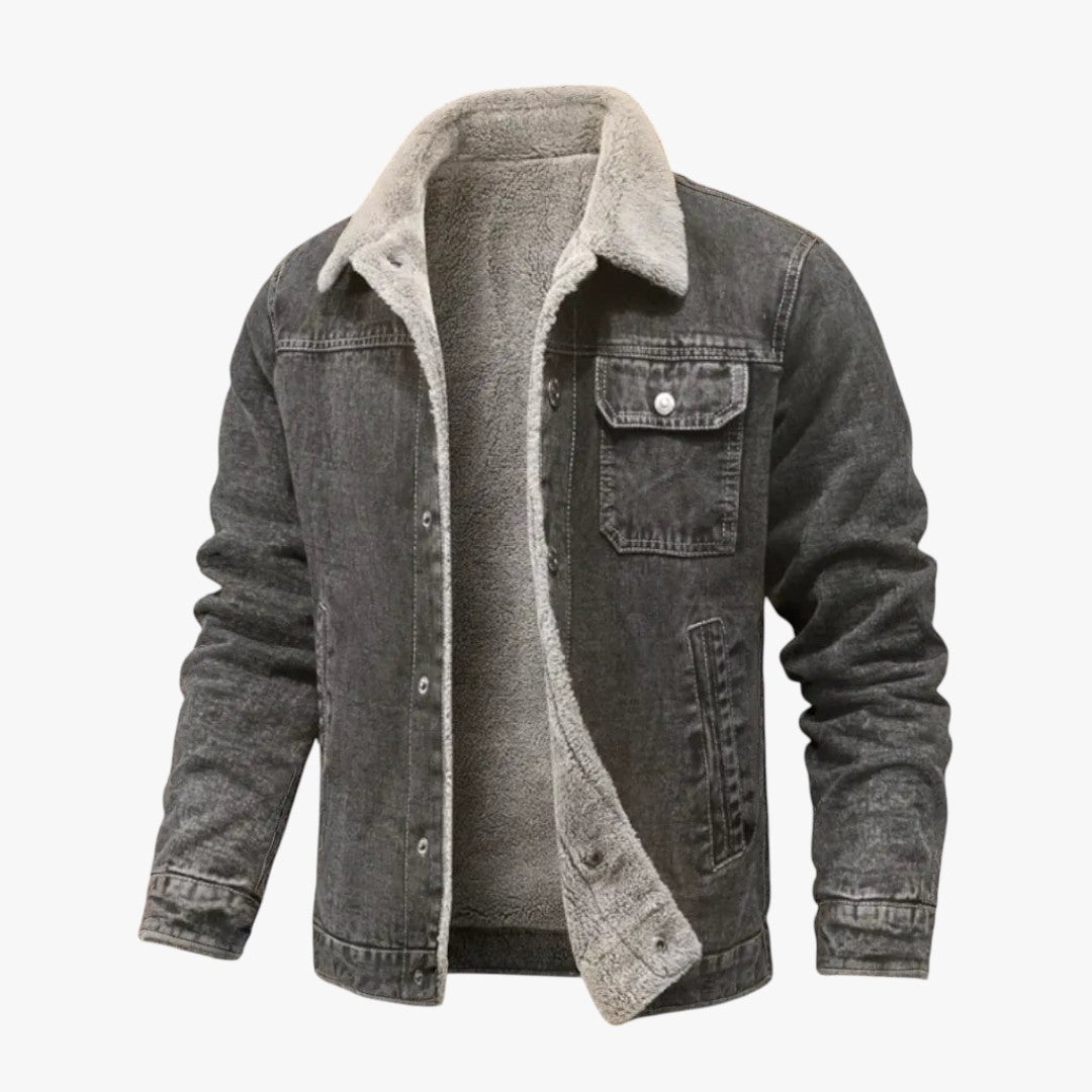 Miles & Luna Wool Denim Jacket for Men