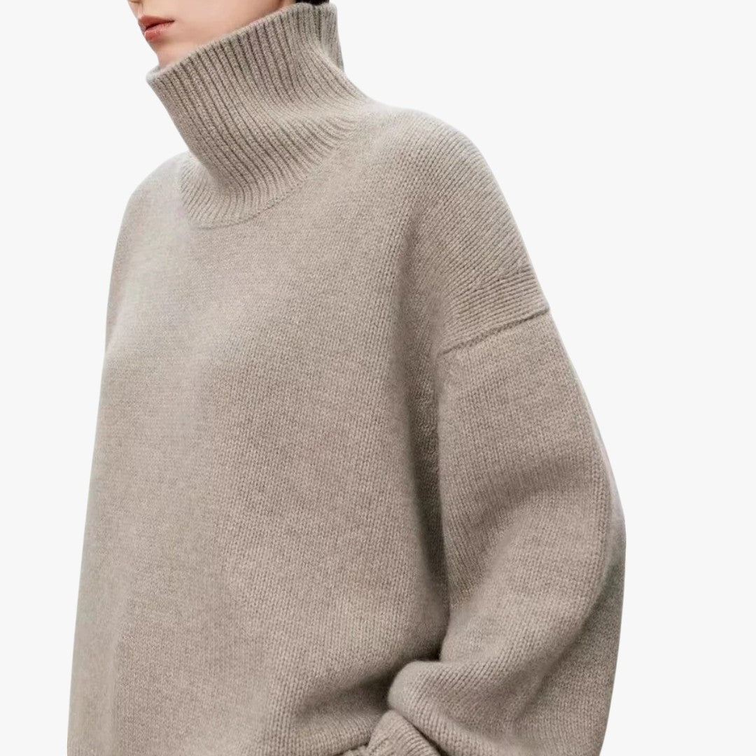 Miles & Luna Wool Turtleneck Sweater for Women