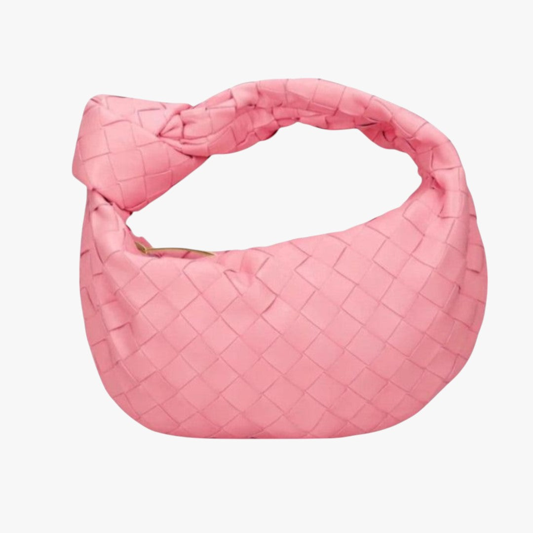 Miles & Luna Woven Leather Mini Hobo Bag for Women