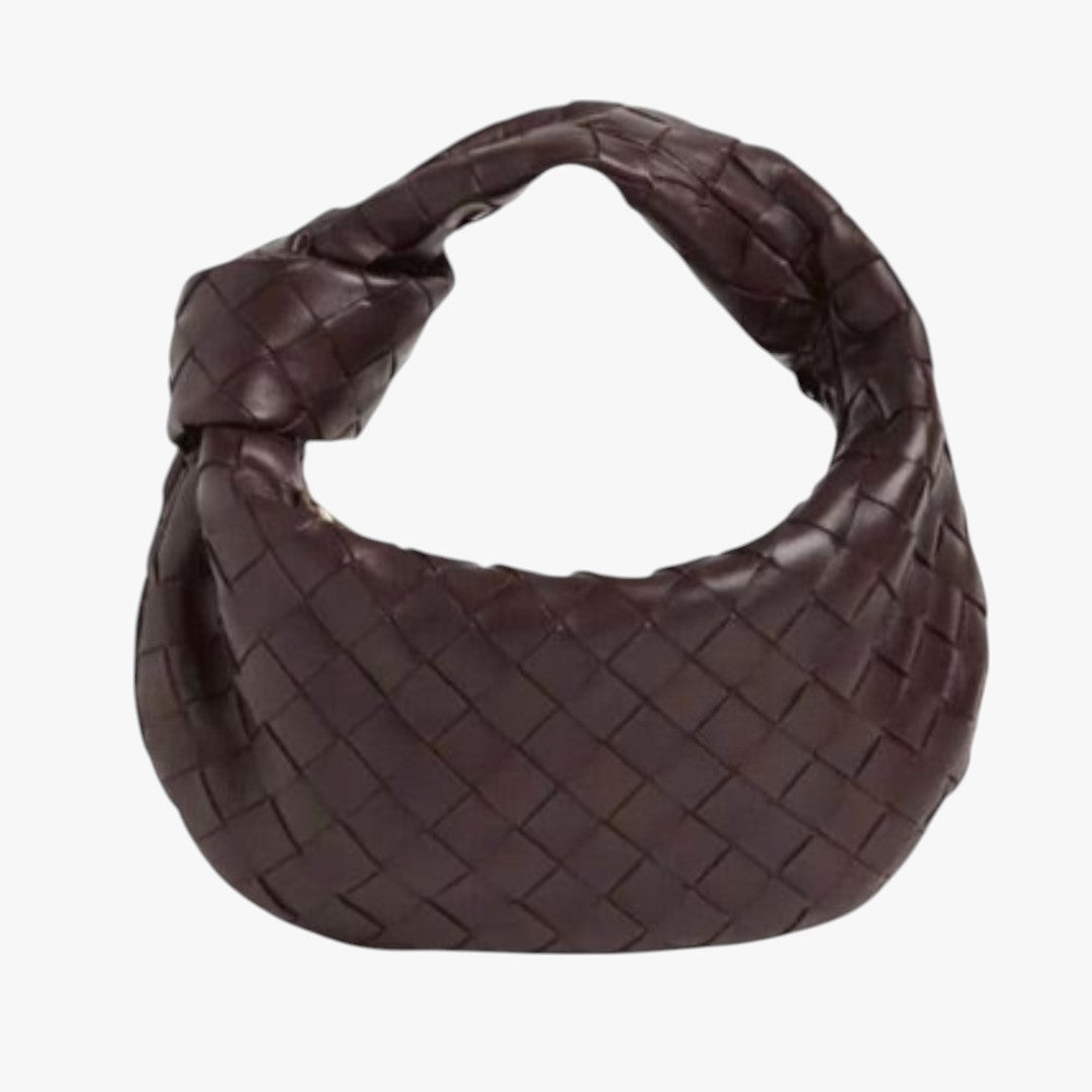 Miles & Luna Woven Leather Mini Hobo Bag for Women