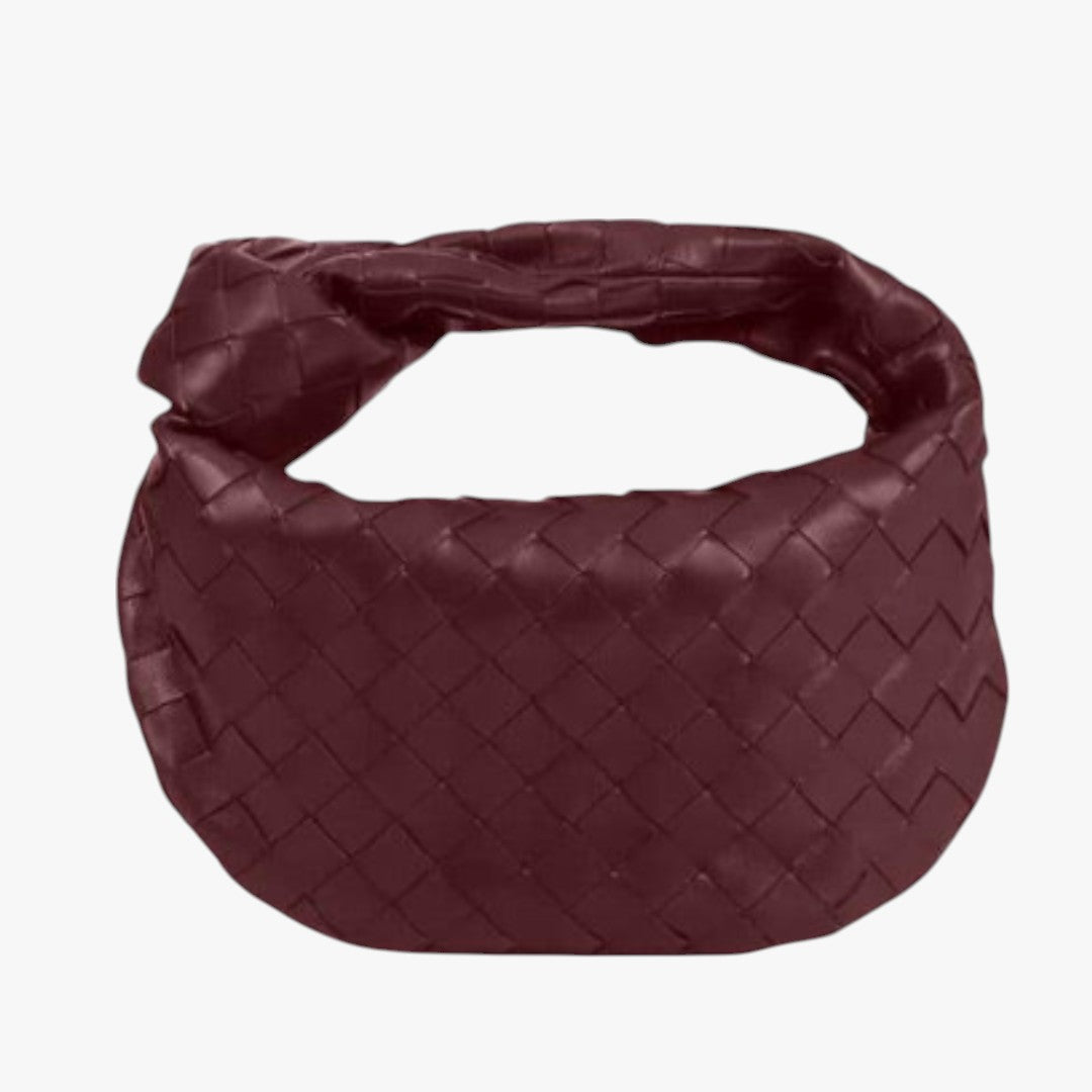 Miles & Luna Woven Leather Mini Hobo Bag for Women