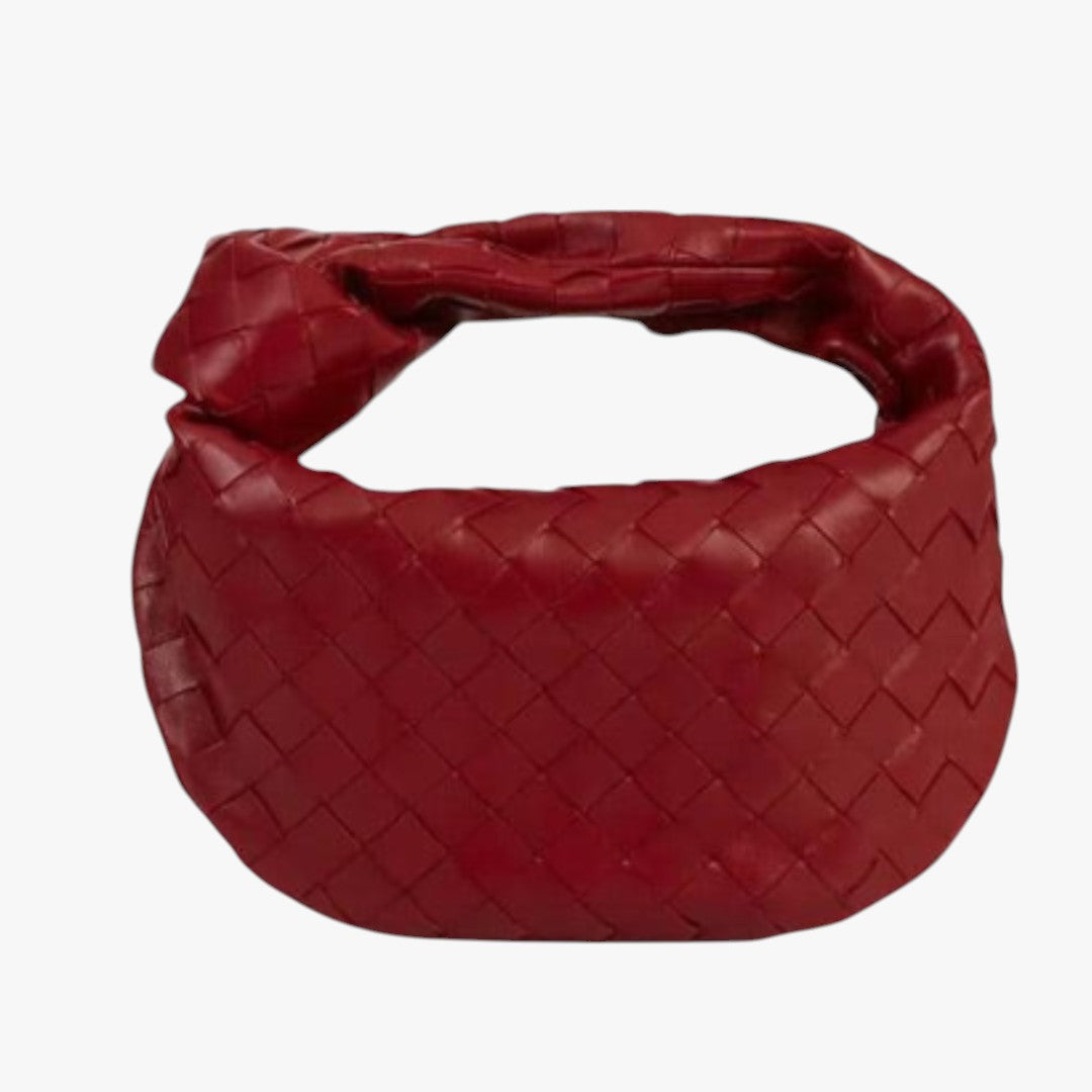 Miles & Luna Woven Leather Mini Hobo Bag for Women