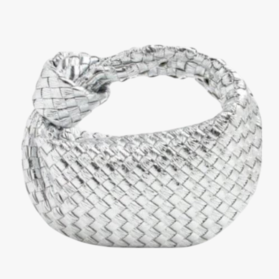 Miles & Luna Woven Leather Mini Hobo Bag for Women