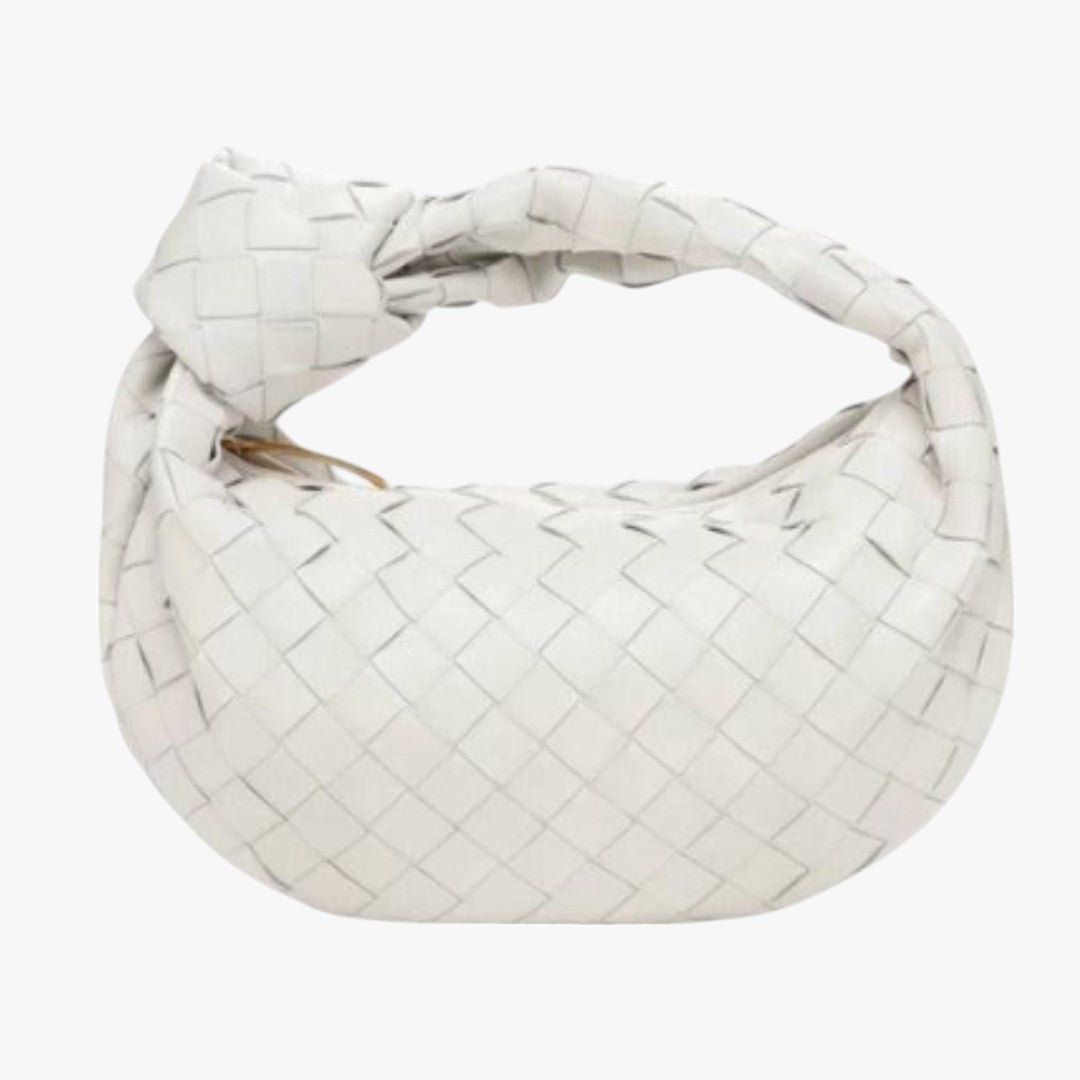 Miles & Luna Woven Leather Mini Hobo Bag for Women