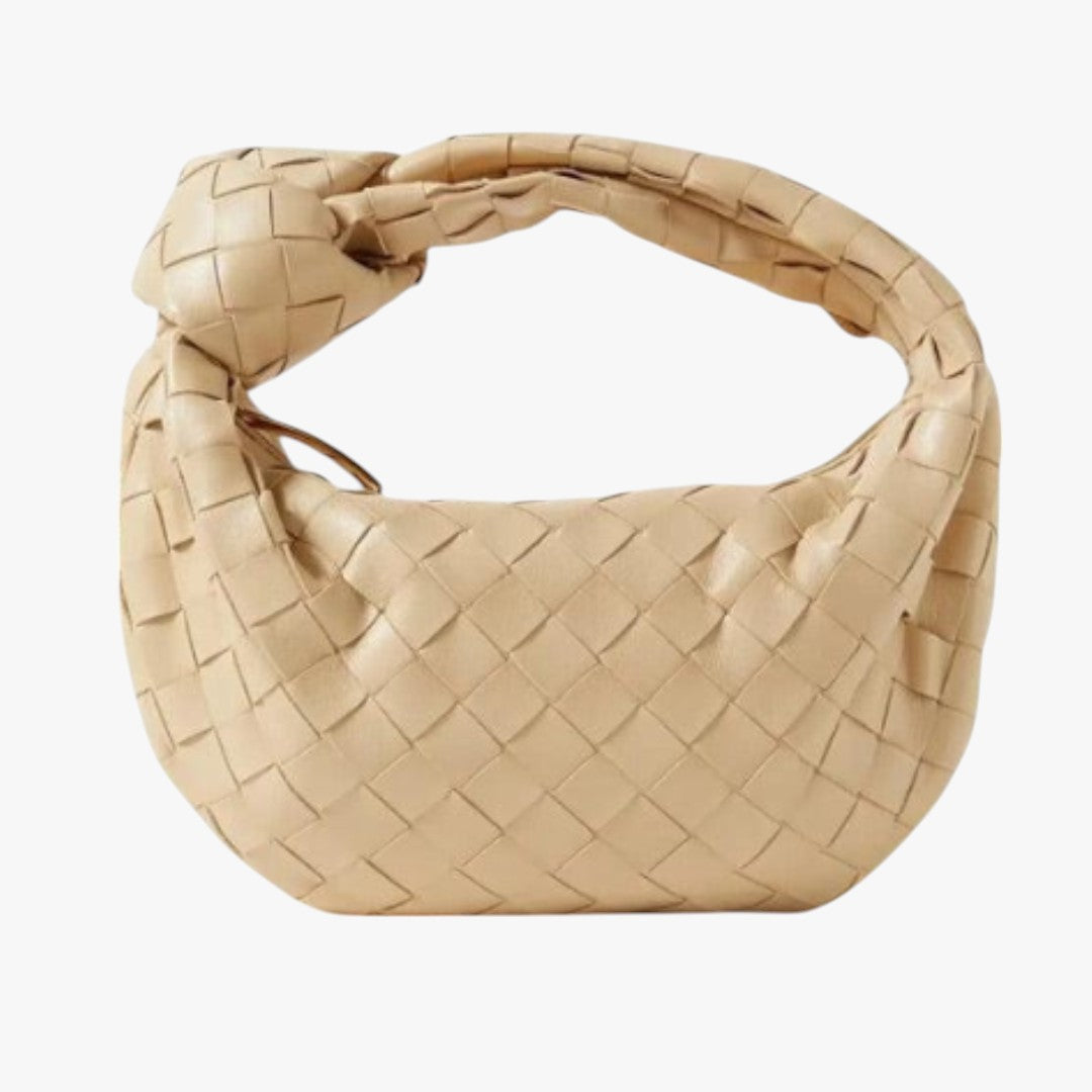Miles & Luna Woven Leather Mini Hobo Bag for Women
