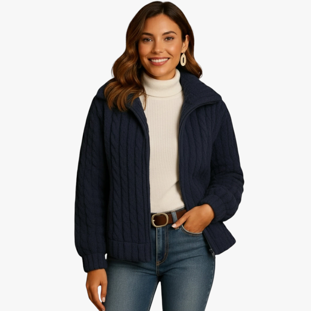 Alaia | Vest Long Knitted Wool Fleece Design for Women