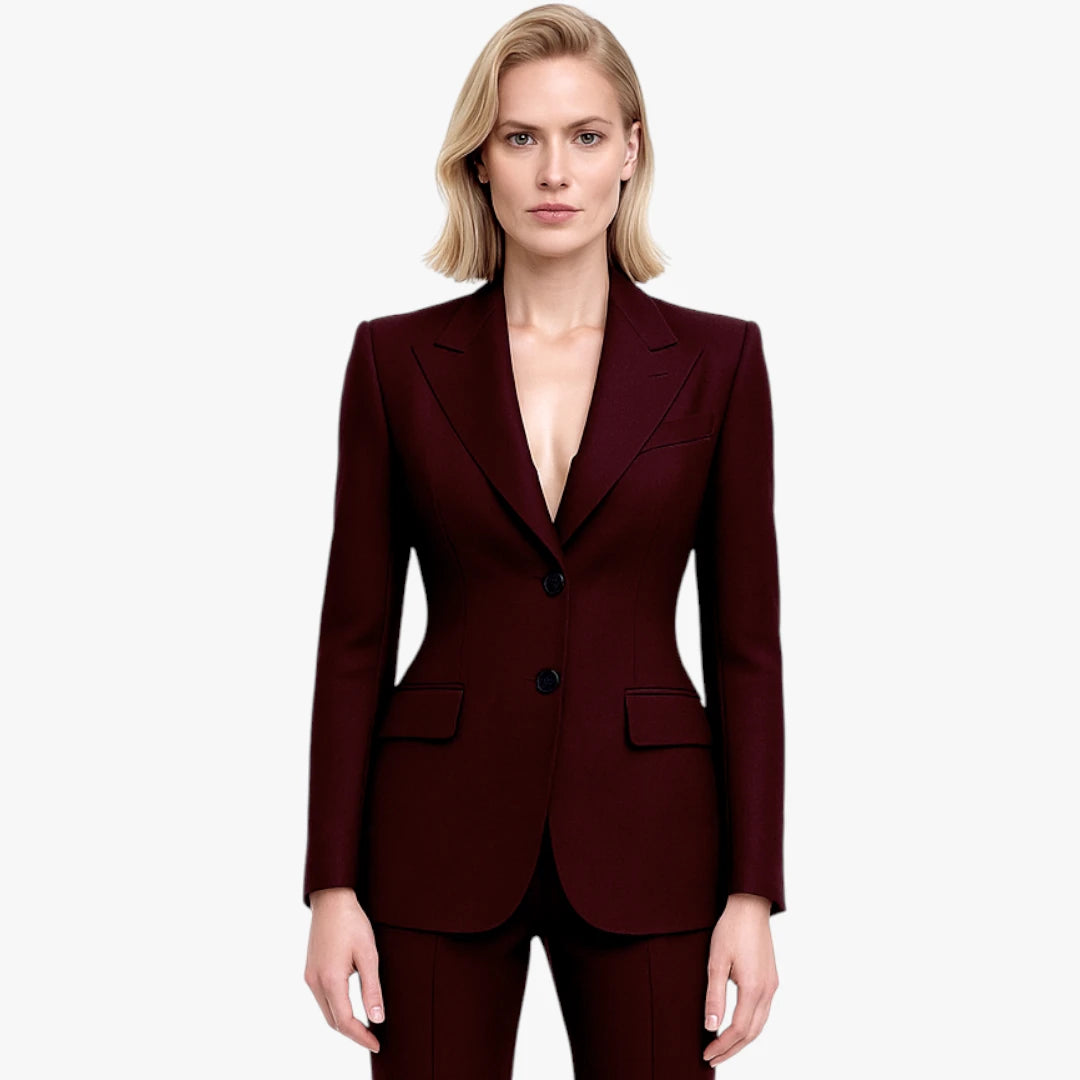Miles & Luna Blazer Dress Long Sleeve Tailored Jacket for Women