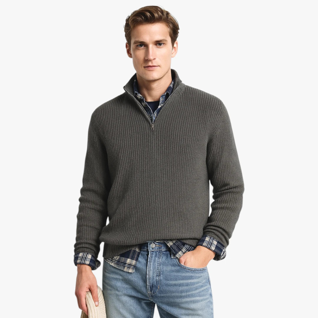 Miles & Luna Cashmere Business Casual Pullover for Men
