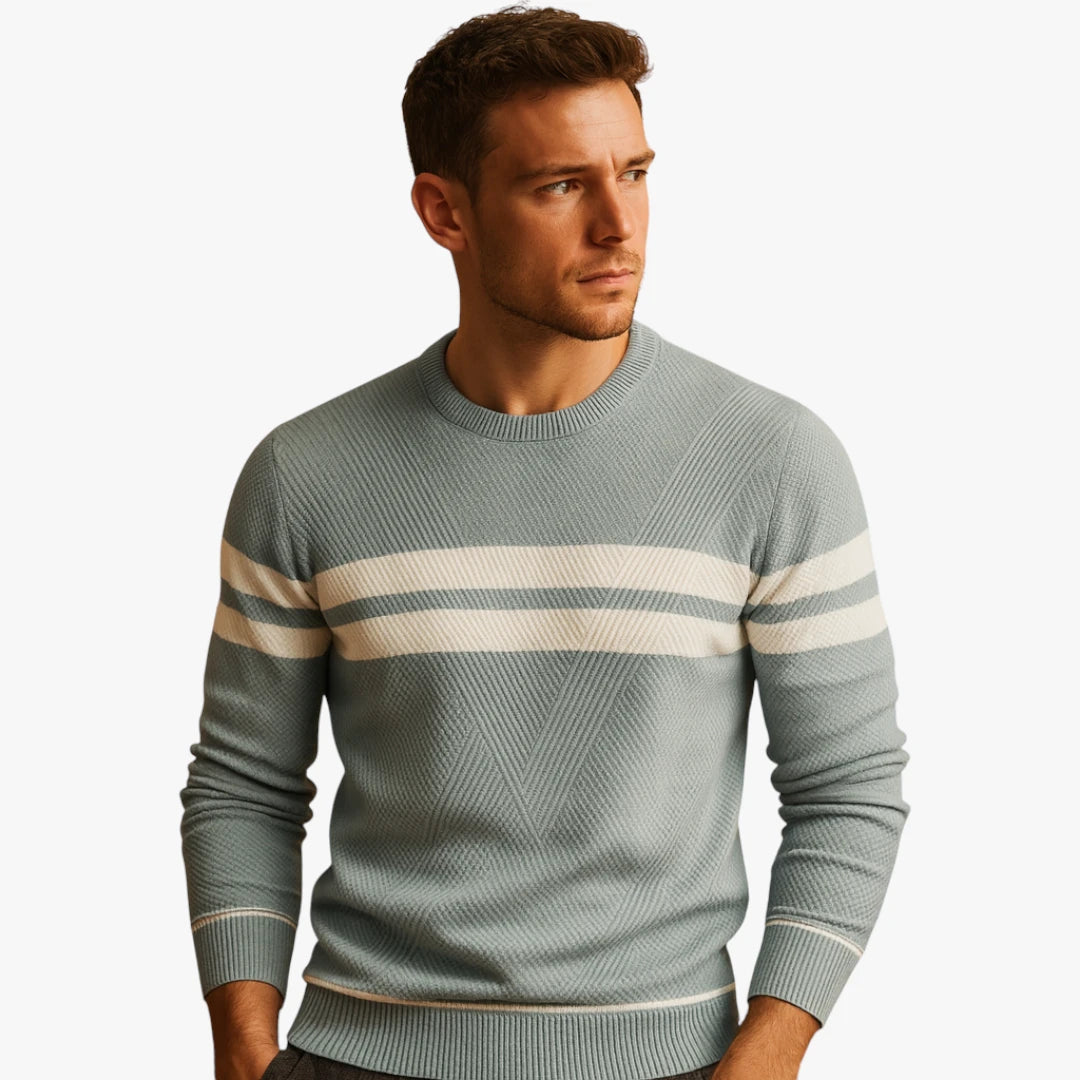 Miles & Luna Casual Cotton Crew Neck Sweater for Men