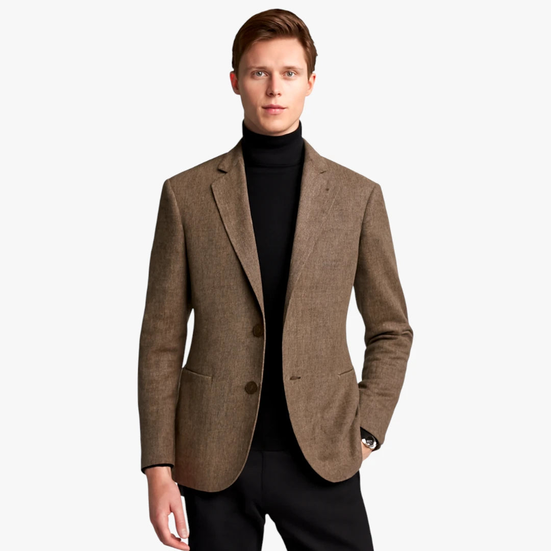 Miles & Luna Casual Velvet Slim Fit Blazer for Men
