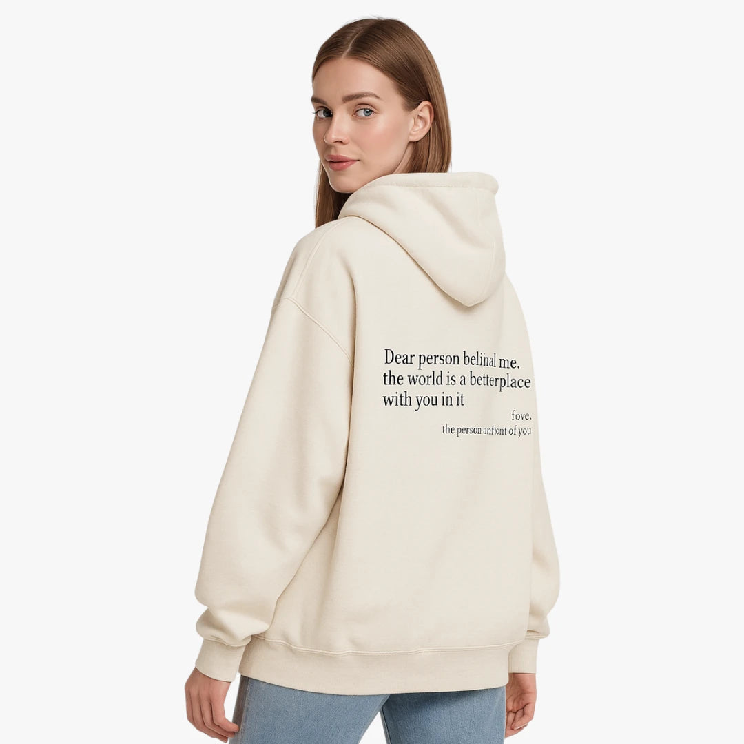 Miles & Luna "Dear Person Behind Me" Hoodie for Women