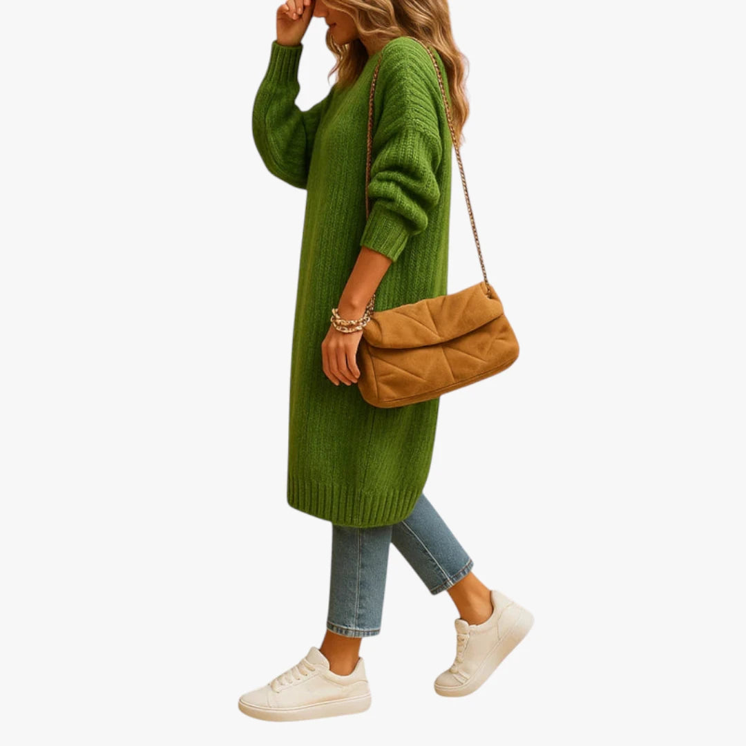 Miles & Luna Knitted Cardigan Classic Model With Open Front And Comfortable Fit For Women