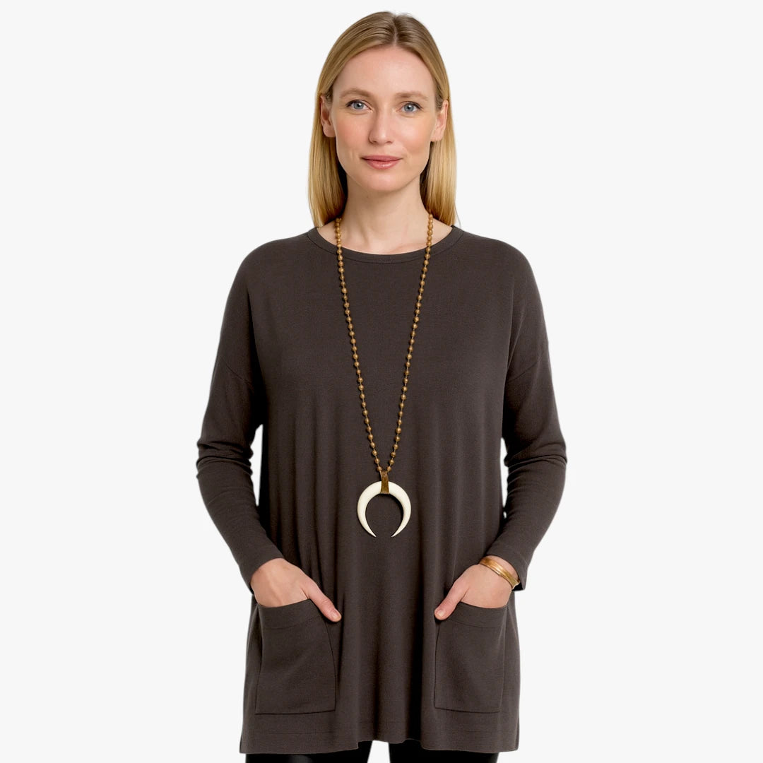 Miles & Luna Loose Sweater Casual Modern Style for Women