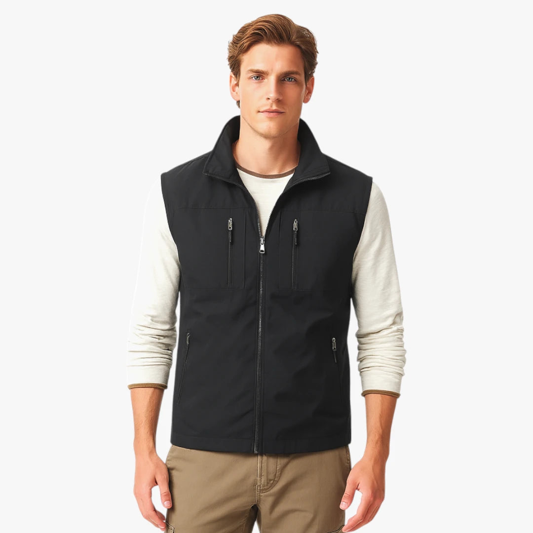 Miles & Luna | Men's Utility Vest – Multi-Pocket Design for Hiking and Fishing